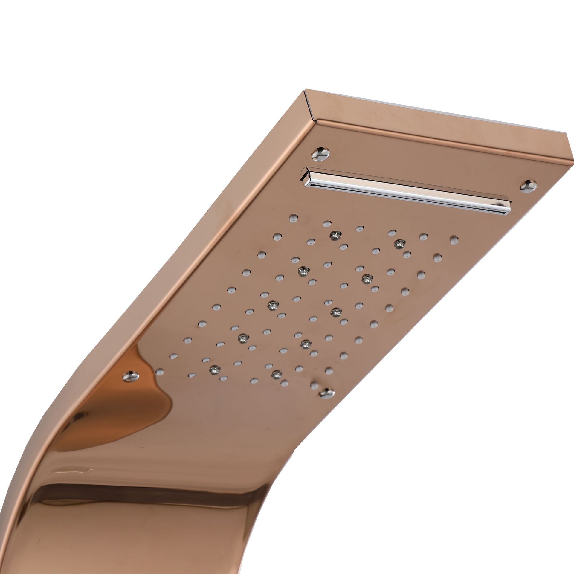 Душевая панель Nuugr J-03 Rose Gold с LED-дисплеем