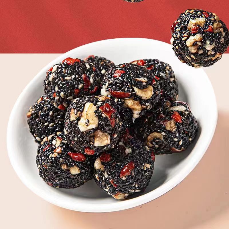 Red date pills, walnuts, mulberries, wolfberry, black sesame pills, Internet celebrity snacks for children and pregnant women, nutritious pastries to satisfy cravings, Xiao Ling