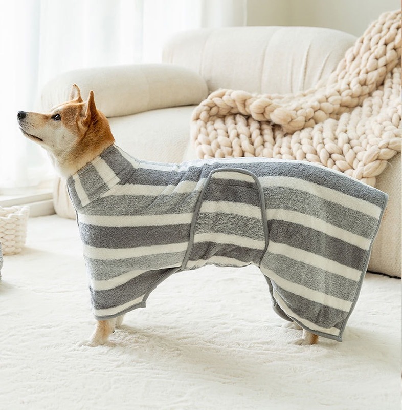 ペットバスタオル、バスローブ、犬バスタオル、ペット服、吸水速乾タオル、猫厚手ペット用品|undefined