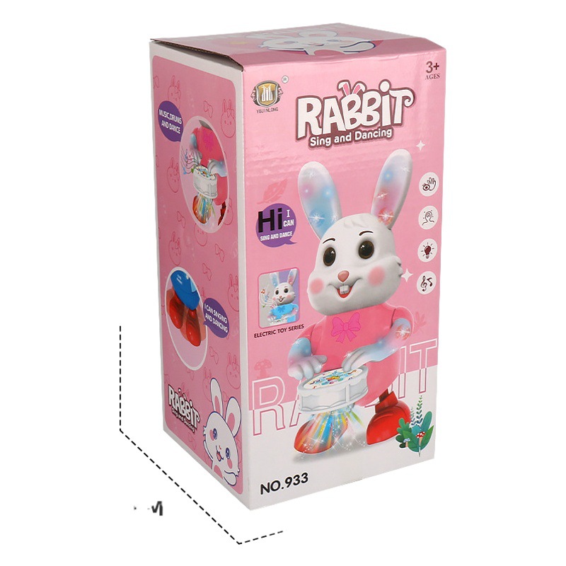 Douyin mismo eléctrico bailando conejito cantando bailando conejito robot juguetes educativos para niños
