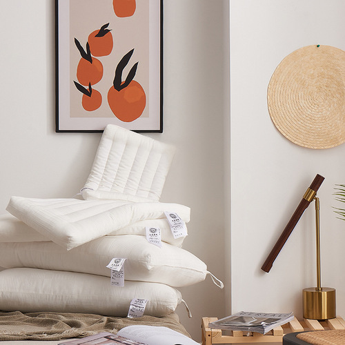 A pair of maternal and infant grade pillow cores, ecological raw cotton children's neck pillow, single cotton sleeping adult whole head