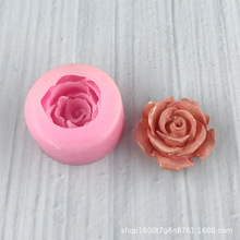 小号玫瑰花花朵花苞硅胶模具 DIY巧克力翻糖蛋糕模具 玫瑰滴胶模