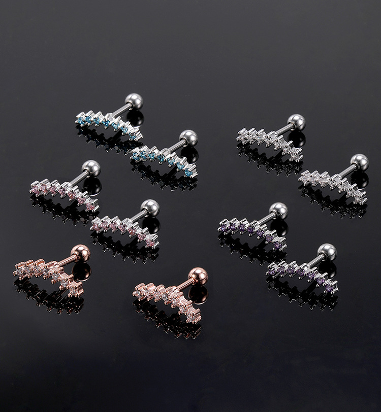 Labret stud lip piercing jewelry styling detail