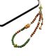 Mu spoon exquisite mobile phone chain chalcedony sandalwood mobile phone pendant lucky bag wrist anti-lost pendant national style vintage