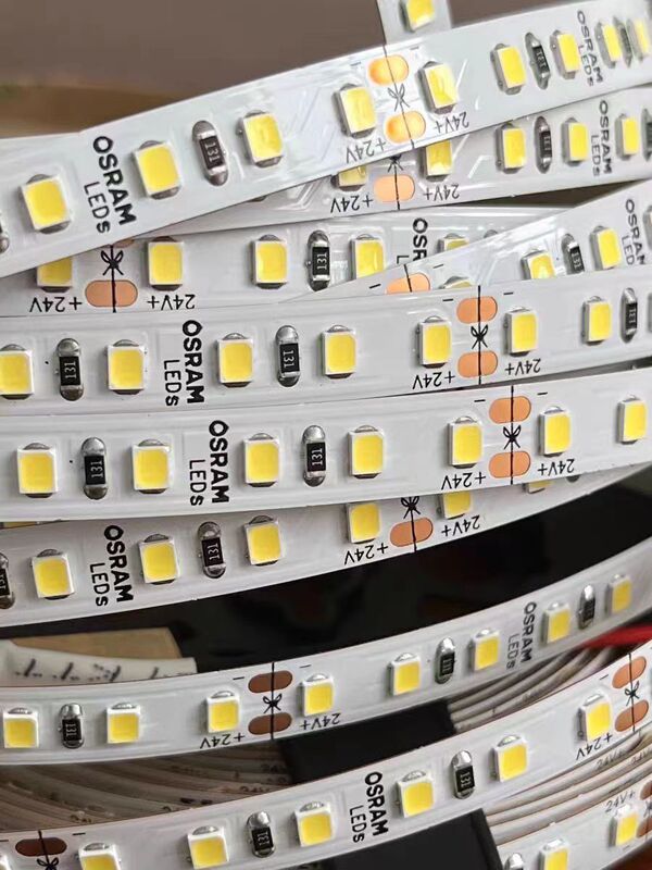 超高輝度フルスペクトル LED ライトストリップ低電圧 24v オスラム 2835 背景壁雰囲気 2 色スマートライトストリップ自己粘着|undefined