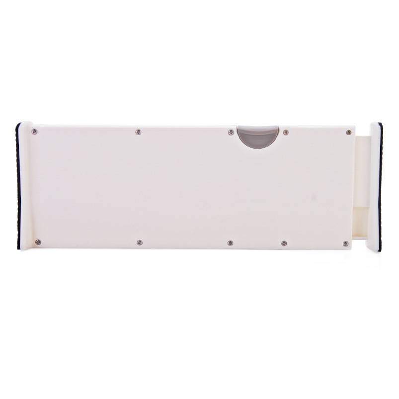 Tablero divisor de cajón al por mayor, plástico ajustable, grueso, sin perforaciones, gabinete retráctil, almacenamiento de armario, partición en capas
