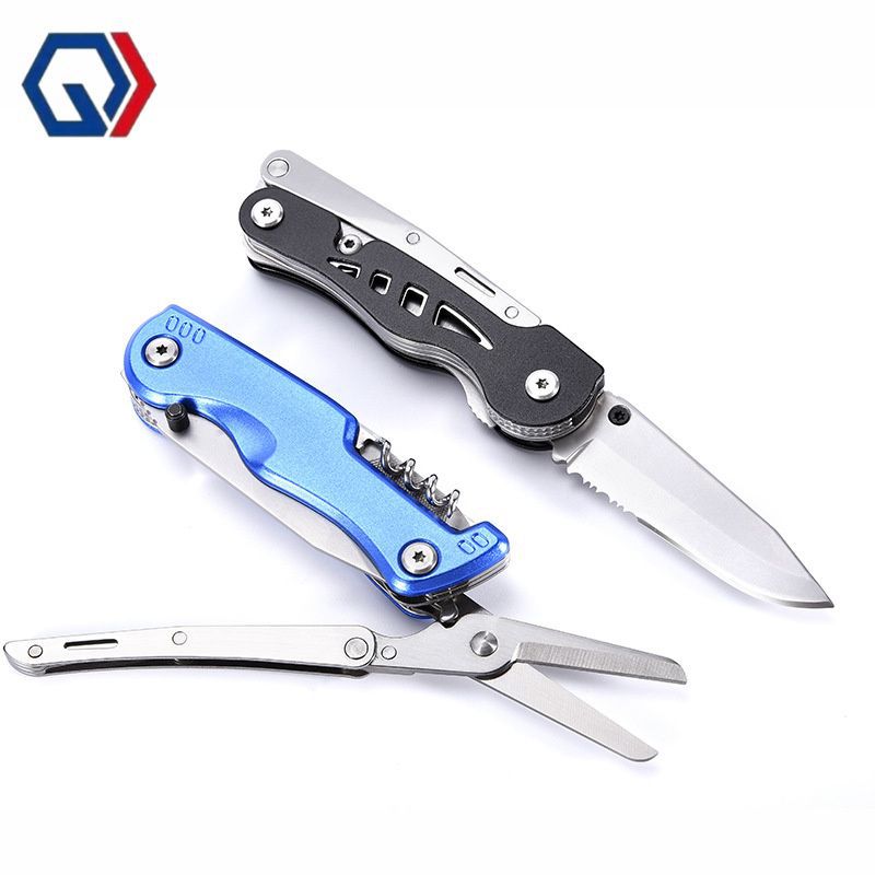 庆迪现货户外多功能刀剪野营战术剪钳防身刀具急救纱布剪便携折叠