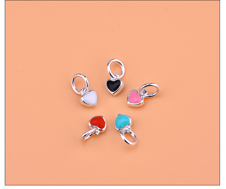 Pendant Jewelry Making Type 1 Piece 4*4.7mm 925 Sterling Silver Heart Shape Pendant
