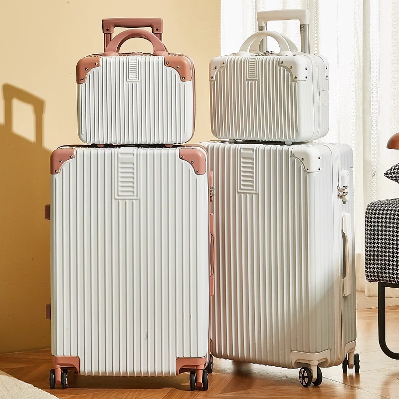 Maleta de mujer red retro 20 pulgadas pequeña caja de viaje 24 pulgadas maleta de estudiantes ruedas silenciosas