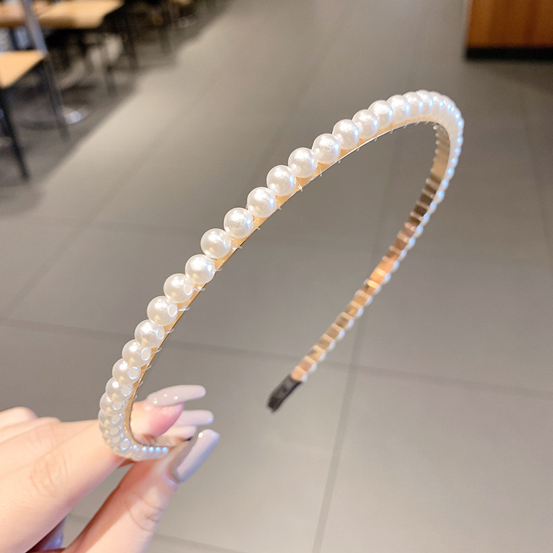 Retro francés de alto nivel sensación de perla fijación de cabello temperamento femenino de presión de cabello universal fijación de cabello no es fácil de caer tarjeta de cabello