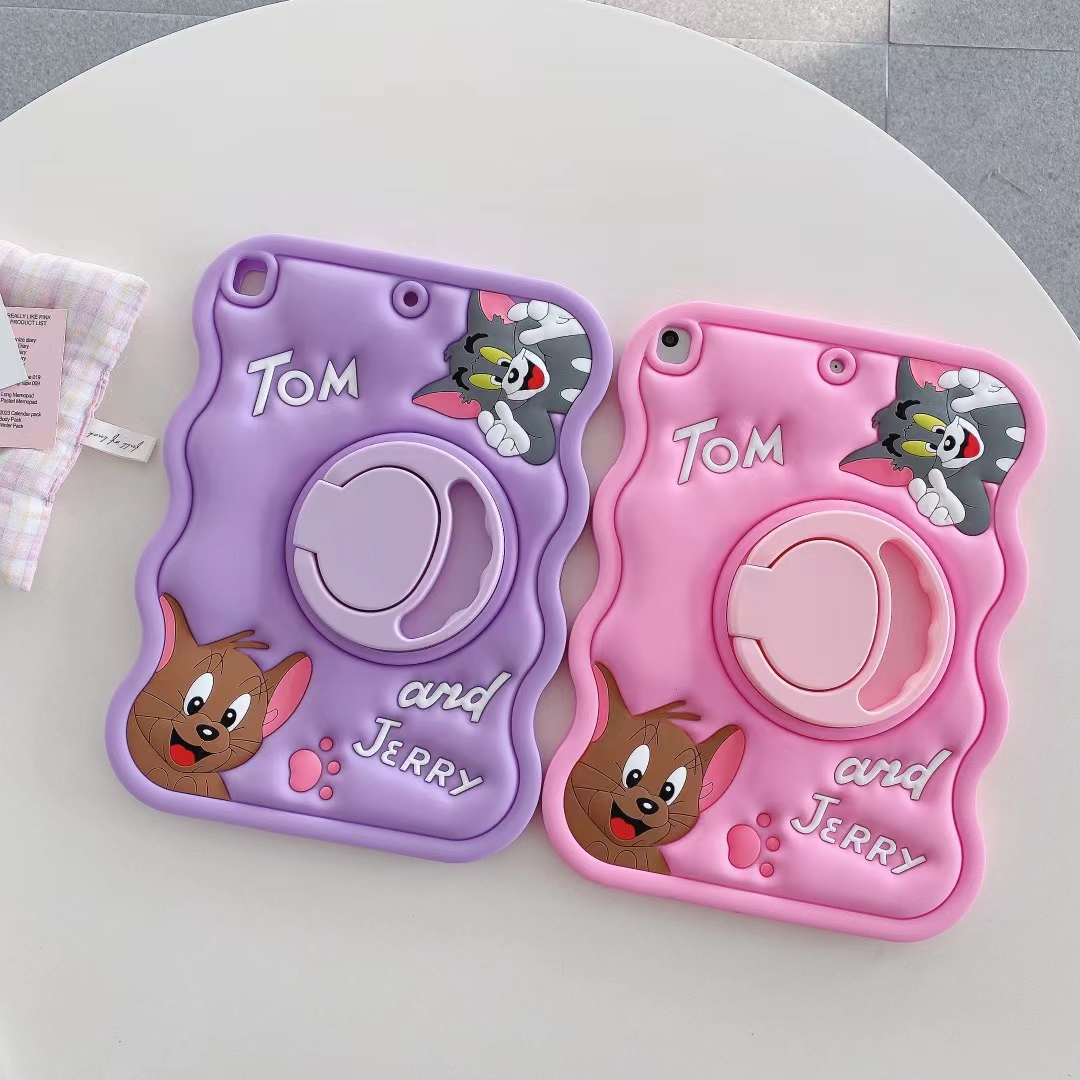 工厂60机型 适用  猫和老鼠 ipad保护壳 三星红米手机套 tom 硅胶