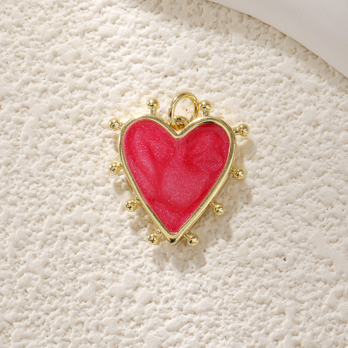 4g Weight Pendant Jewelry Making Type 20 * 25mm Jewelry Making Size Zircon Inlay Material DIY Jewelry Accessories Classification 1 Piece Quantity Copper Material Heart Shape Pattern Polished Finish Enamel, Plating, Inlay Design IG Style Style 1 Piece 20 * 25mm Copper Zircon Heart Shape Polished Pendant 15