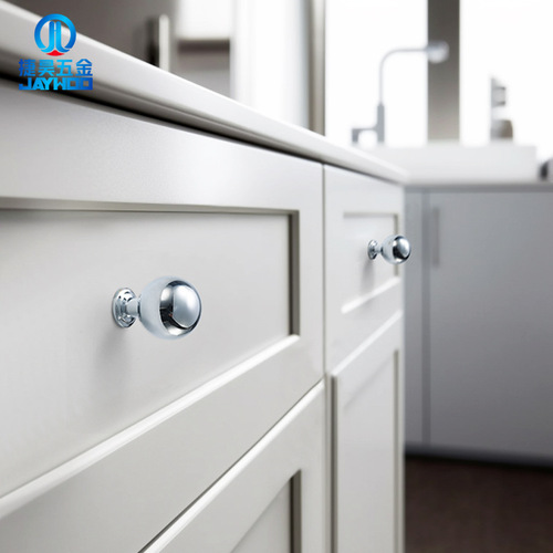 Manufacturer wholesale brass French light luxury ball handle wardrobe door handle cabinet cabinet extremely simple hole small handle
