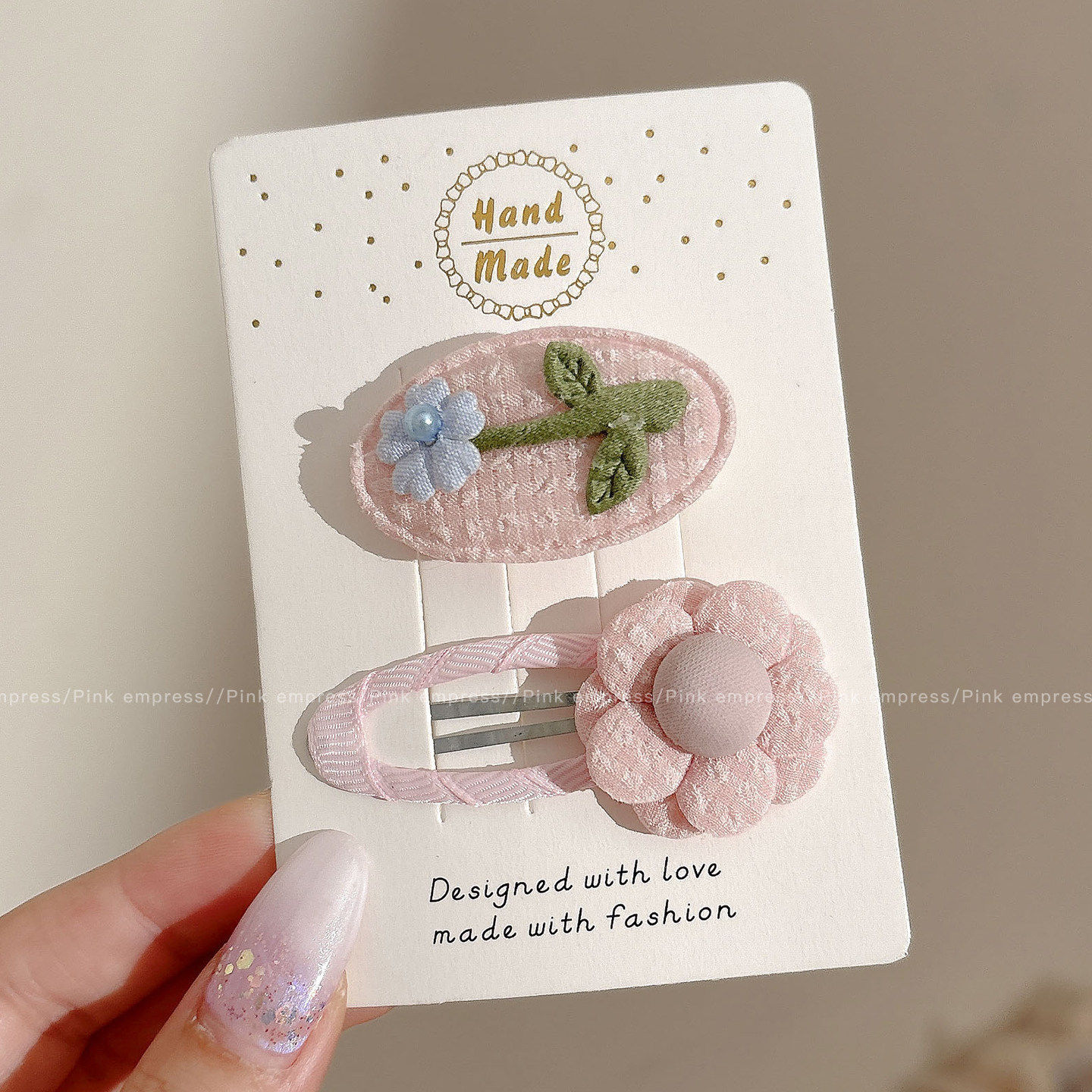 4# pink pair/4.3cm-6cm