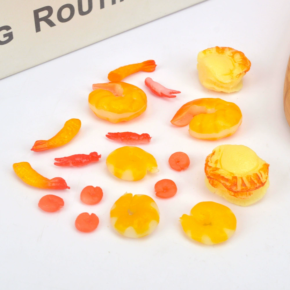 Имитация пищевой модели, имитация блюд, аксессуары для самостоятельного изготовления, миниатюрная игрушка для кукольного домика, модель морепродуктов, мини-креветки