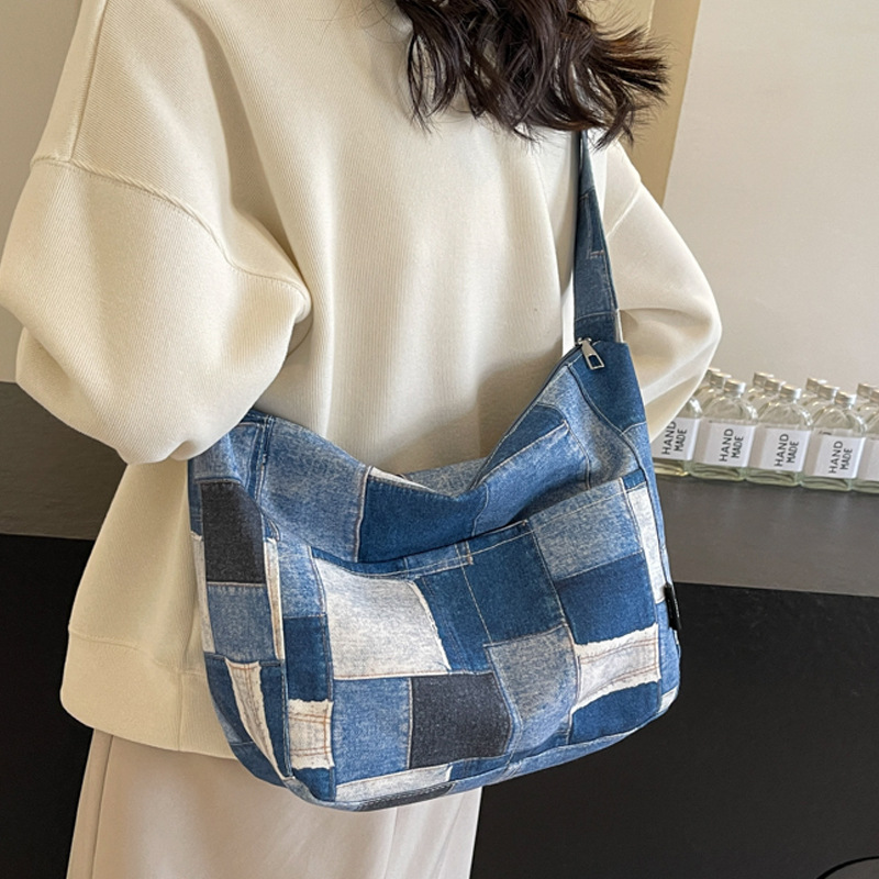 Bolso bandolera femenino 2024 nuevo nicho de gran capacidad para viajeros todo-fósforo bolso de hombro moda contraste color tote bolso marea al por mayor