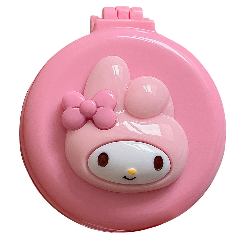 Yugui perro airbag peine con espejo de maquillaje Mini de dibujos animados portátil plegable chica corazón portátil masaje peine belleza espejo