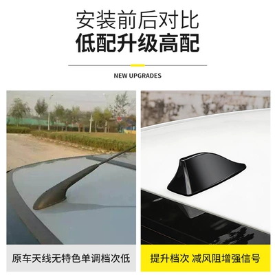 Car decorative shark fin: vehicle antenna