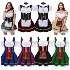 Xinle New Version Photo Code Halloween Beer Girl Dress Body Shaping Stage Performance Costume Maid Costume