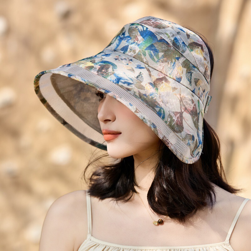 Wrap-Around Organza Sun Hat for Women, Breathable Cycling Windproof Empty Top Hat, Chinese Style Elegant Outdoor Sun Protection Sun Hat Wrap-Around Organza Sun Hat for Women, Breathable Cycling Windproof Empty Top Hat, Chinese Style Elegant Outdoor Sun Protection Sun Hat
