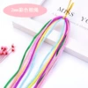 Monochrome mixed color rope 2mm (6 installation) with cards with card