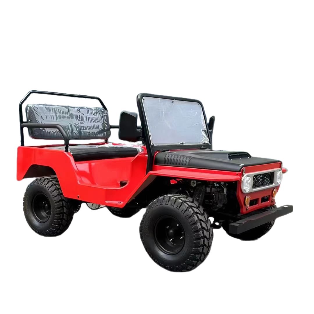 Exportación transfronteriza de automóviles de combustible 110 - 150CC motocicleta de cuatro ruedas kart retro jeep pequeño