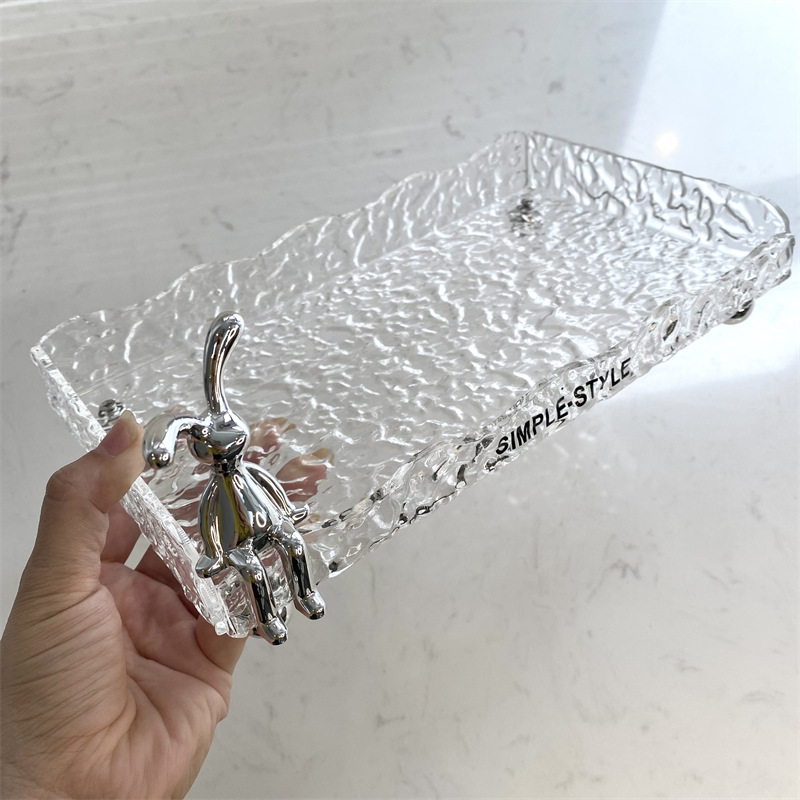 Estante de almacenamiento de baño de acrílico inodoro lavabo de almacenamiento de escritorio cosméticos caja de almacenamiento de luz estilo de lujo