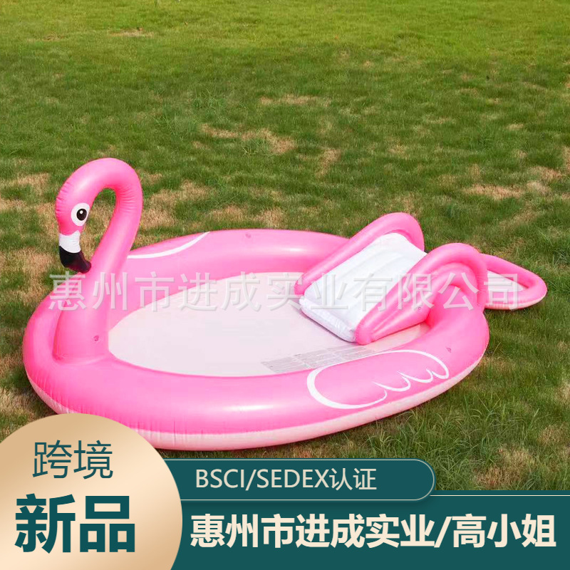 Children's Inflatable Swimming Pool Thickeneded with Slide Baby Infant Home Ocean Ball Pool Spray Water Kidsren's Paddling Pool