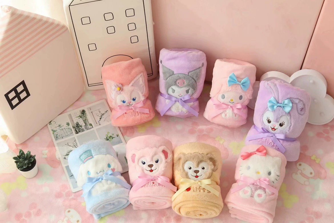 Милая белая собака мультфильм девушка сердце лисы рулон одеяло коралловый флис одеяло маленькое полотенце одеяло кондиционер одеяло крышка одеяло