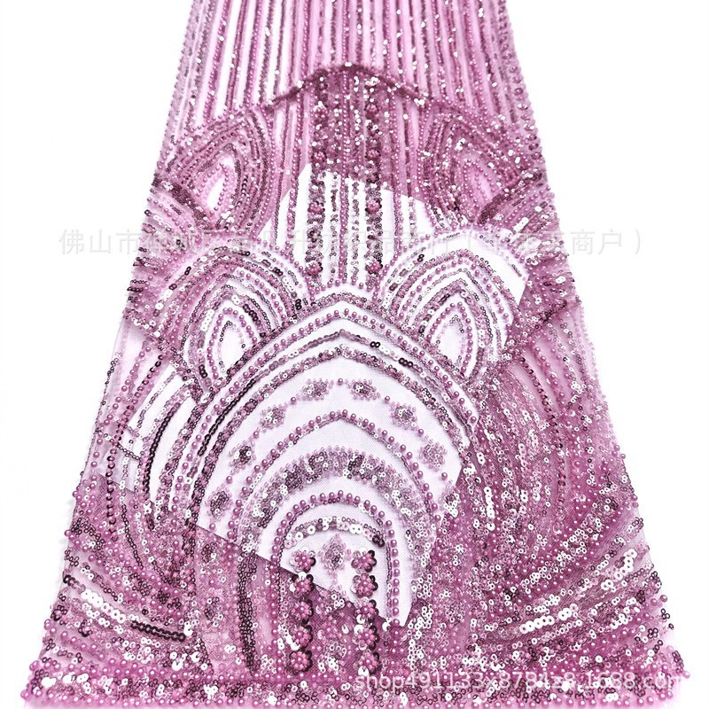 Moda Suzhou vestido de boda de noche de encaje bordado sequillas de encaje comercio exterior transfronterizo al por mayor tela