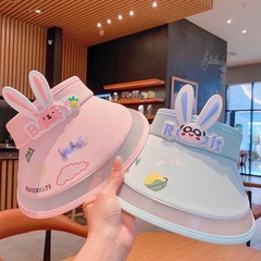 新しい子供のかわいい日よけ帽子夏の幼児日焼け止め帽子中空帽子漫画ベビー屋外日よけ帽子卸売