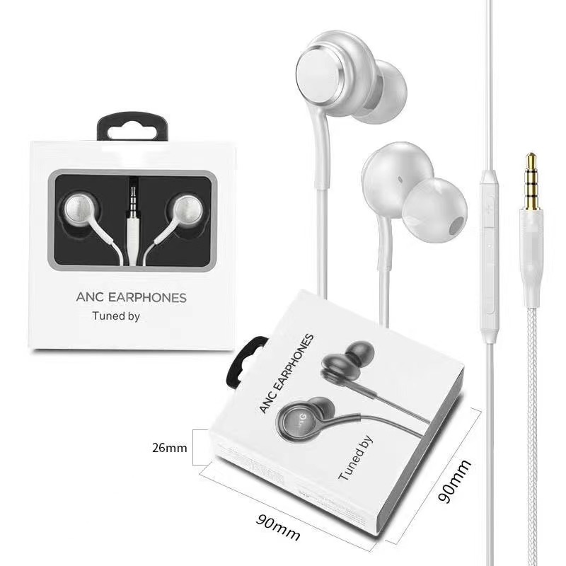 Aplicable a Samsung AKG S10 auriculares S8/S9/S10 + Control de cable con maitong Talk Android auriculares universales en la oreja