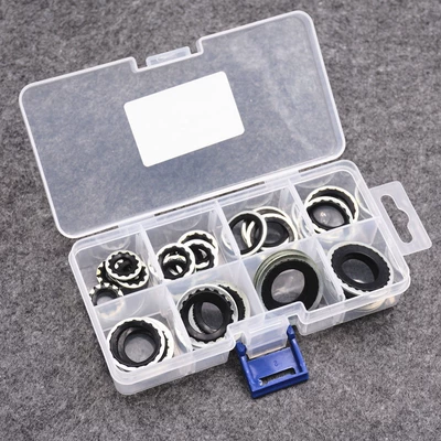 Automobile air conditioner compressor high temperature resistant gasket repair gasket air conditioner compressor gasket cooling pump sealing ring gasket (Soyutma sisteminin digər hissələri) - black-gasket-a-box-30