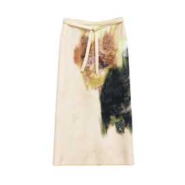 Z跨境外贸货源批发夏季新款欧美风混纺印花蝴蝶结饰迷笛裙2903103