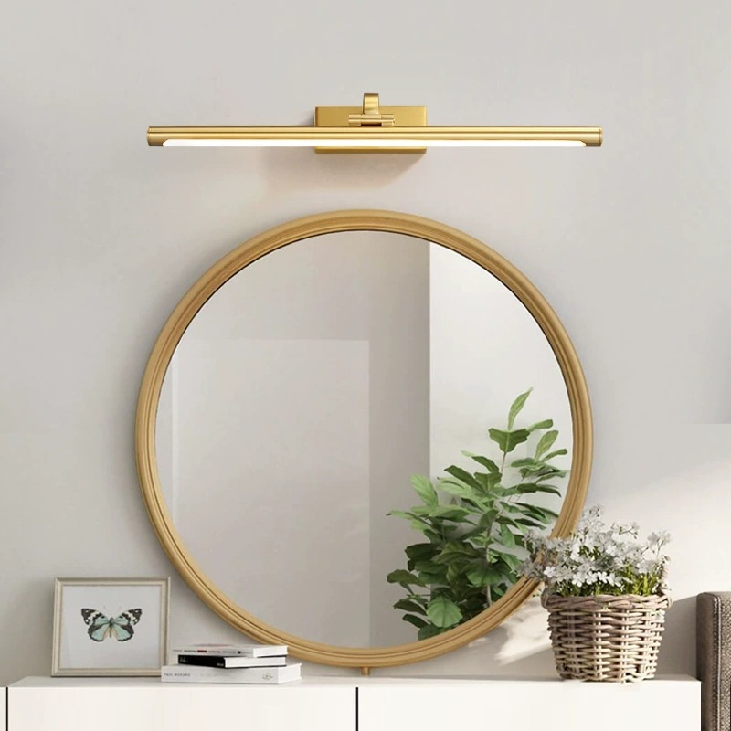 Copper LED front headlights for bathroom for mirror