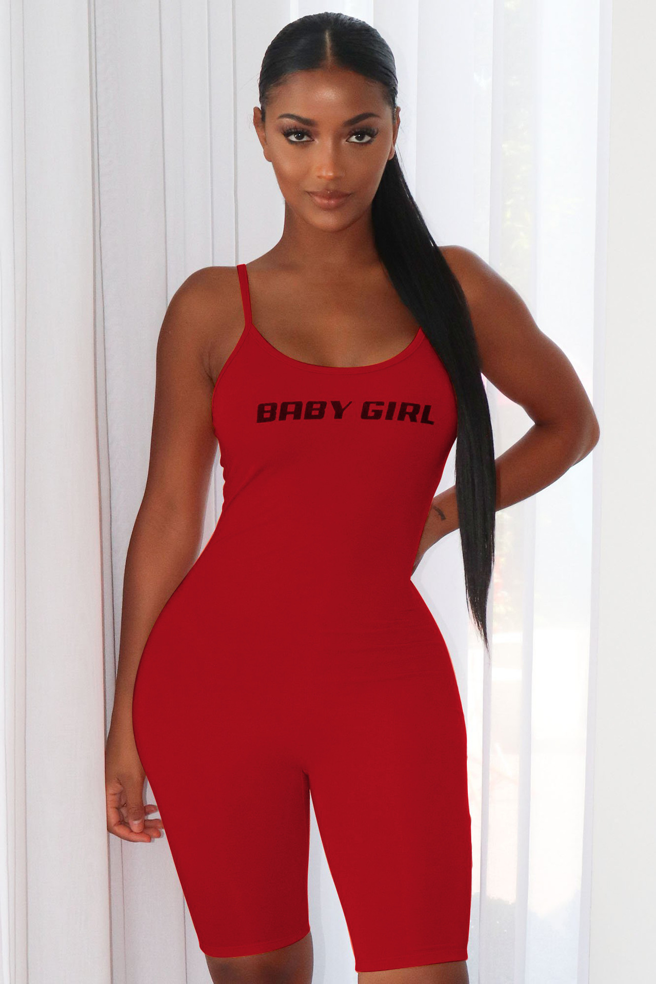 Women Site Solid Color Tight Backless Bodysuit