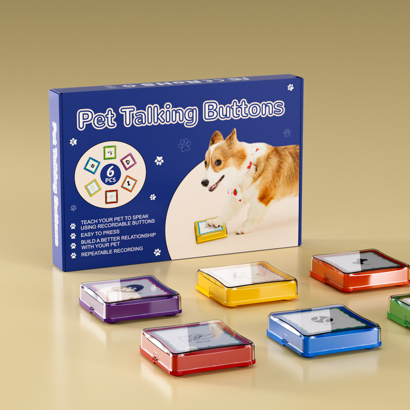 Pet Communication That Girl Dog Talk Interactive Training Voice Button Recording USB Rechargeable Sounder Squeeze Box