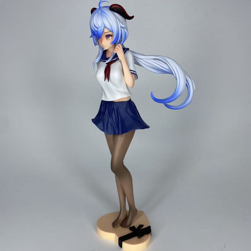 美少女校服制服手办 jk甘雨-光腿款 天使二次元 动漫周边桌面摆件|undefined
