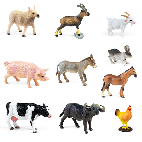 Cross-border simulation animal toys animal collection PVC solid animal model desktop decoration zoo gift