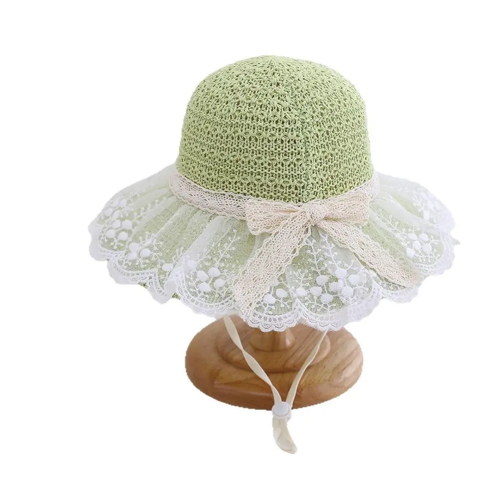 Sombrero para el sol para niñas Sombrero para el sol para niñas de estilo fino de verano Sombrero para el sol Sombrero de paja para niños de princesa de playa linda