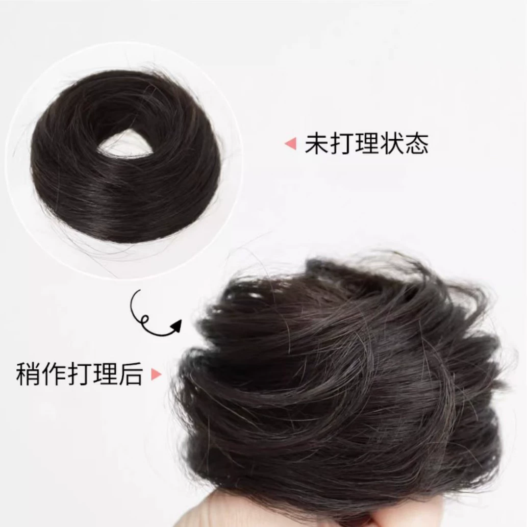 Прямые продажи с фабрики, парик, прямые волосы, кольцо с шаровой головкой, ленивый твистер для увеличения волос, естественно пушистый