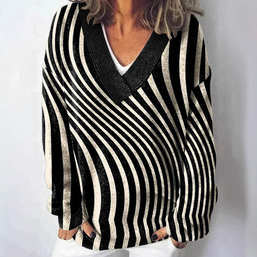 Autumn/Winter New Women's Knitwear Fashion Trend Floral V-Neck Knitwear E124