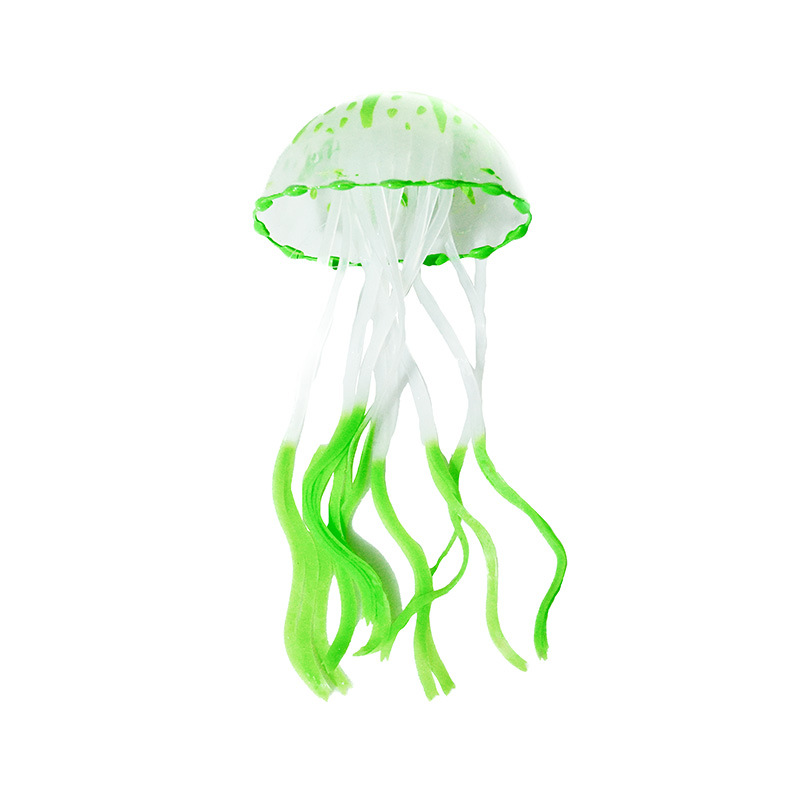 Decoraciones para acuarios, plantas acuáticas artificiales, medusas simuladas suaves, adornos flotantes de medusas para acuarios, nuevos adornos de medusas de silicona