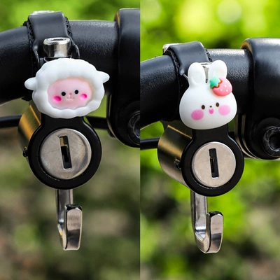 Electric Bike Anti-Theft Device for — Helmet lock - little-white-rabbit-little-sheep-1-each