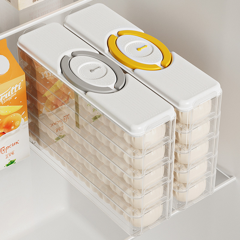 家庭用多層冷凍餃子箱カオス水餃子卵食品多スタイル新鮮箱キッチン冷蔵庫収納箱|undefined