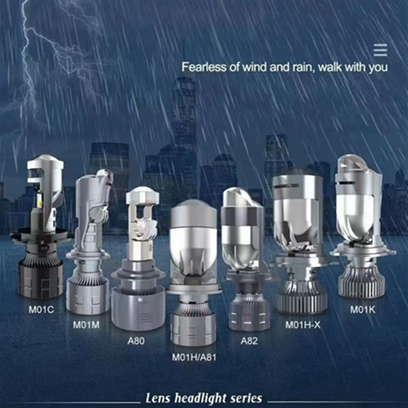Внешняя торговля Горячая Автомобильная фара A82 Дальний свет ближний свет H4 двухлучевой матричный объектив Светодиодные фары прямые продажи с фабрики
