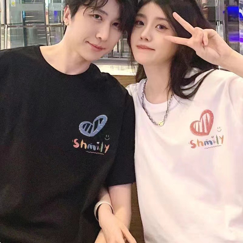 纯棉短袖t恤潮牌2025夏季爆款正肩字母印花休闲半袖男女同款情侣