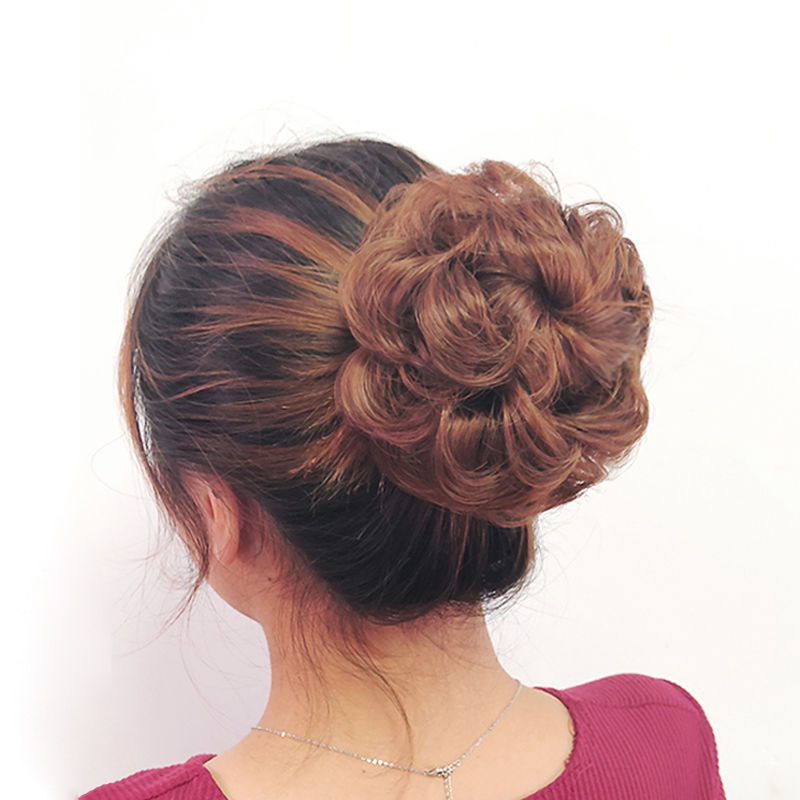 Pinza para moño para crear un moño esponjoso en la parte posterior de la cabeza, moño bajo nupcial para cabello rizado.