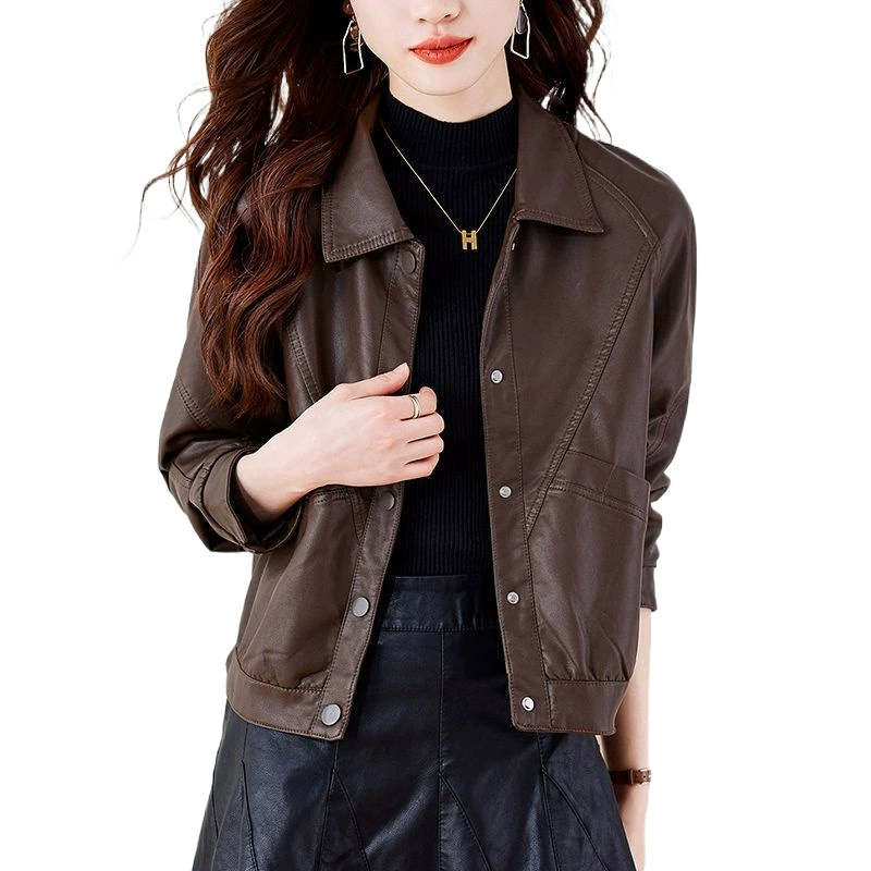 Короткая осенняя куртка для повседневной носки от norns girl, карамель 388 и черный, размеры M-3XL