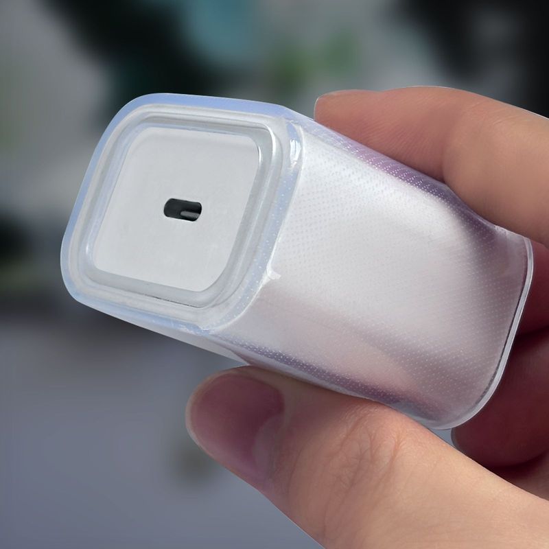 Apple 18/20W充電器保護カバーに適した充電ヘッド保護カバーデータケーブルバイトクリア保護カバー|undefined